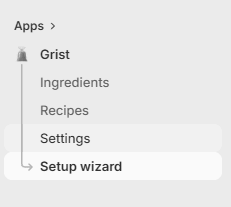 Grist setup wizard, welcome